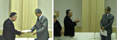 石油連盟会長の都知事訪問