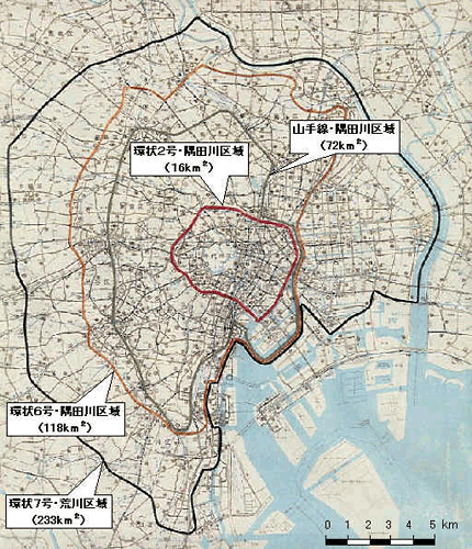 ロードプライシング検討対象区域図