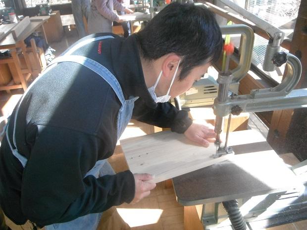 A woodcraft class