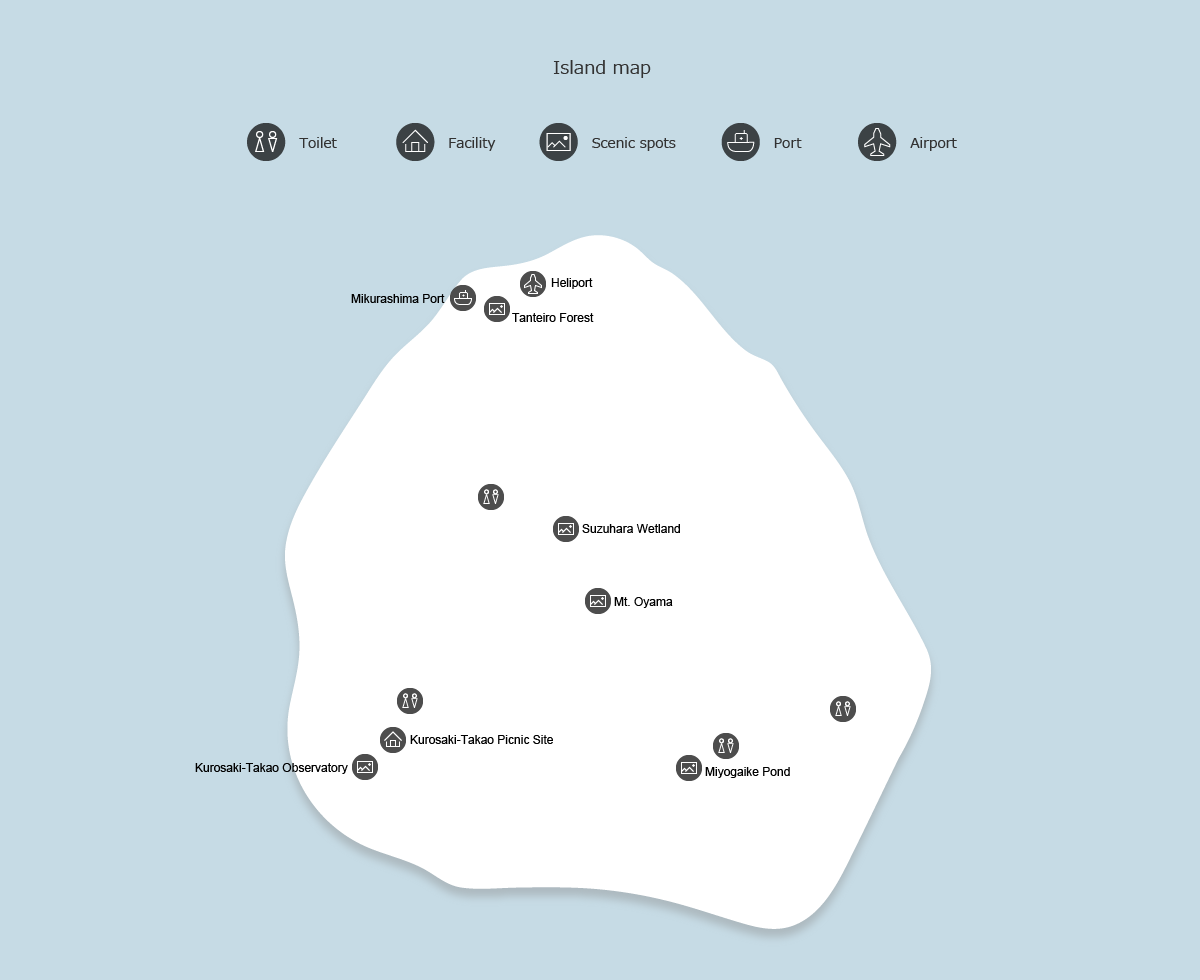 map of Mikurajima Island