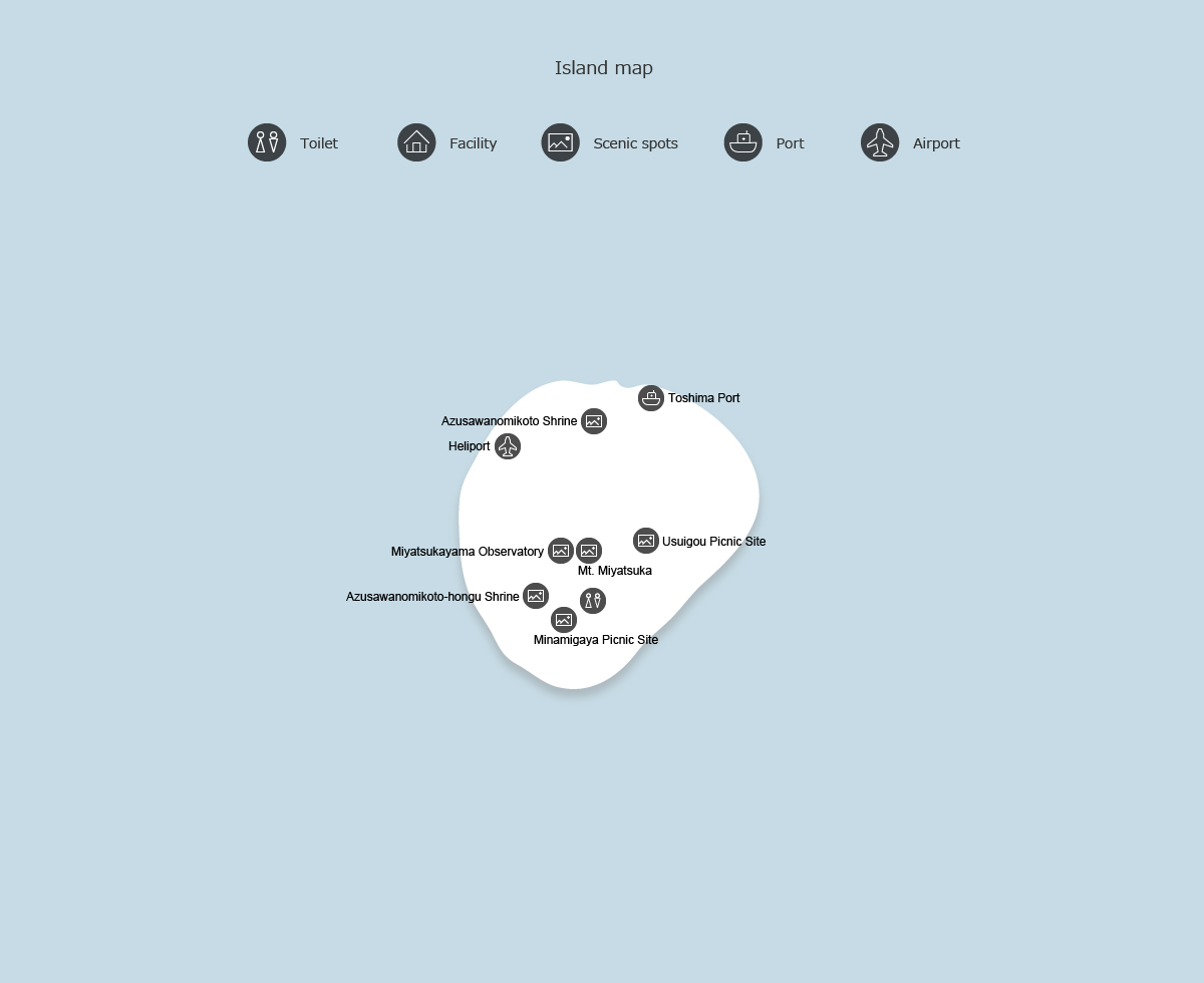 Map of Toshima Island