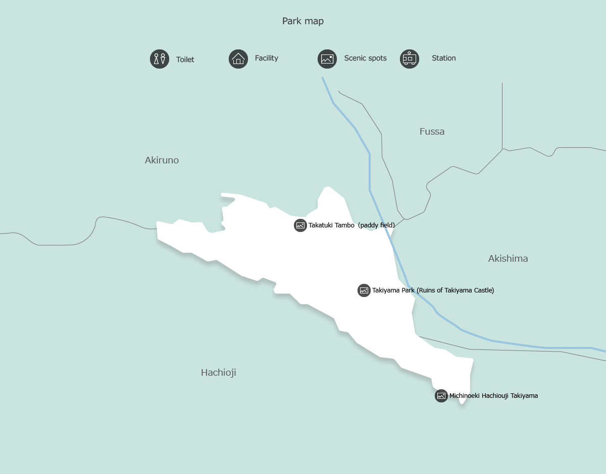 Map of Metropolitan Takiyama Natural Park 