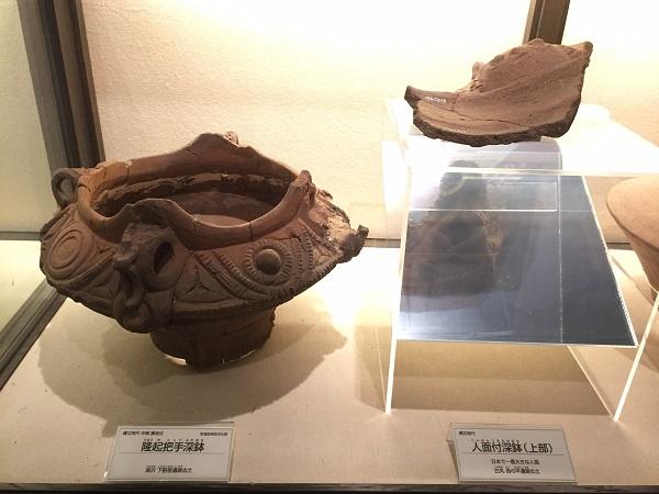 遺跡から出土した土器