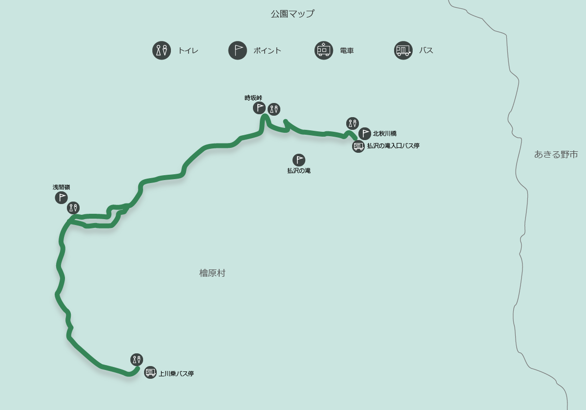 歴史のみちの地図