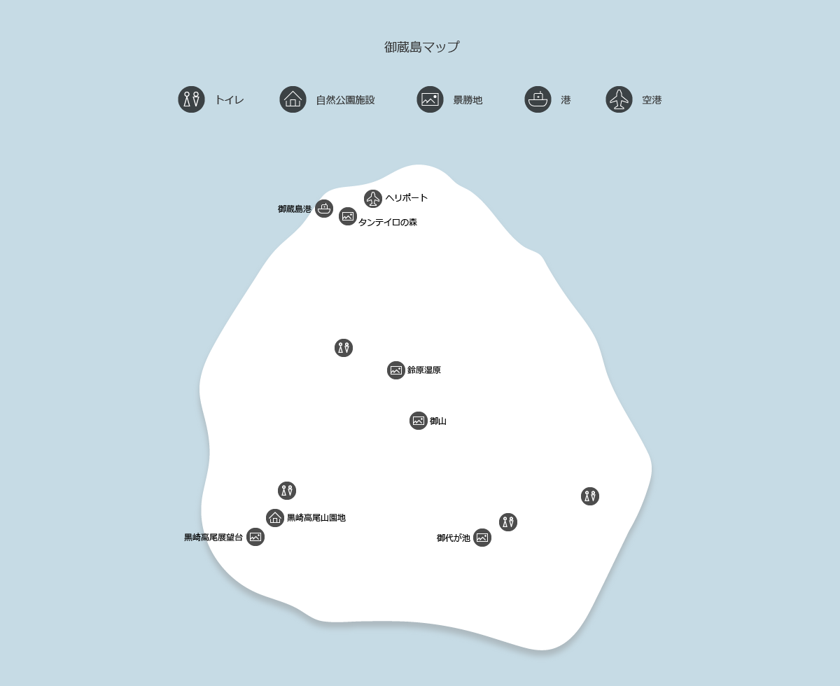 御蔵島の地図