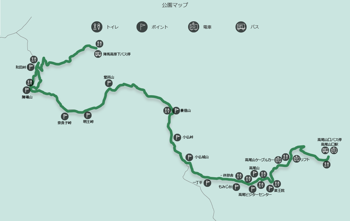 鳥のみちの地図